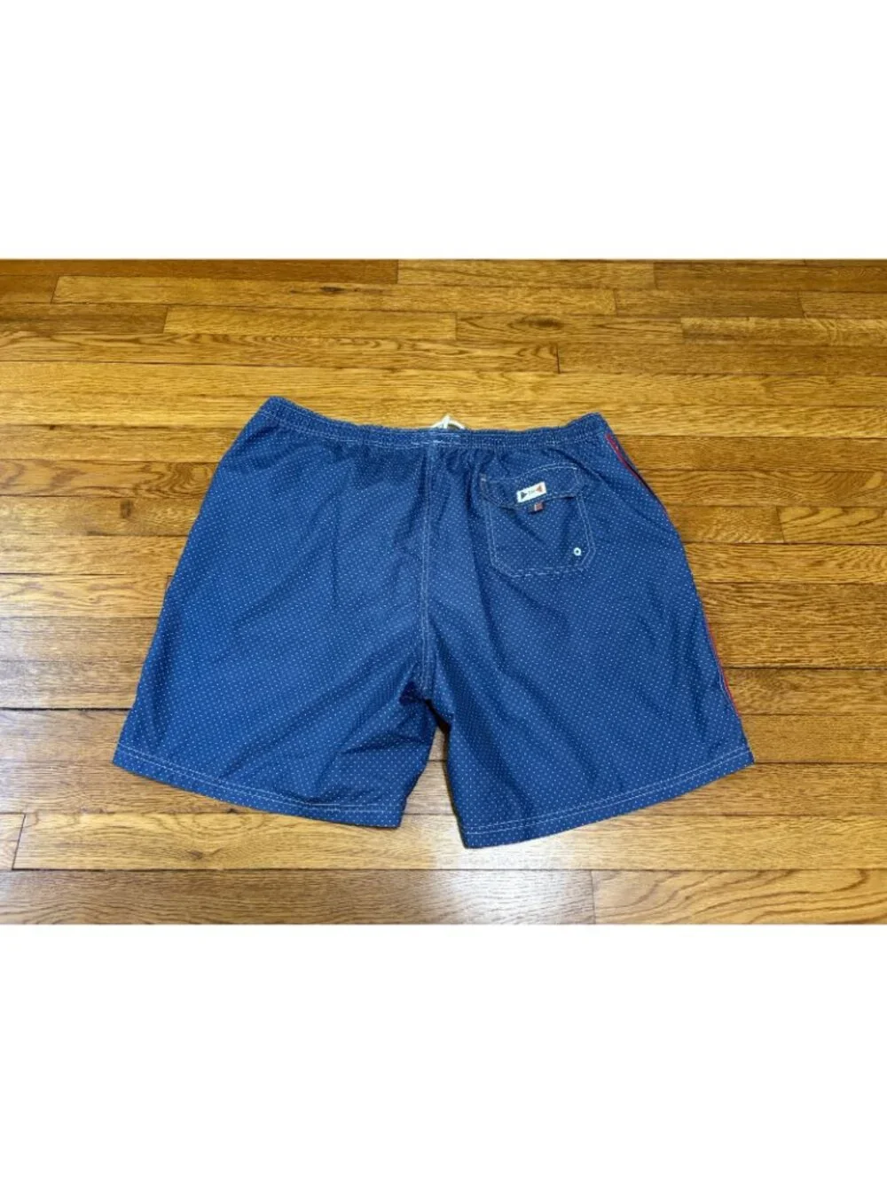 Tommy Hilfiger Mens Swim Trunks Size 2XL XXL Blue Polka Dot Mesh Lined Bottoms